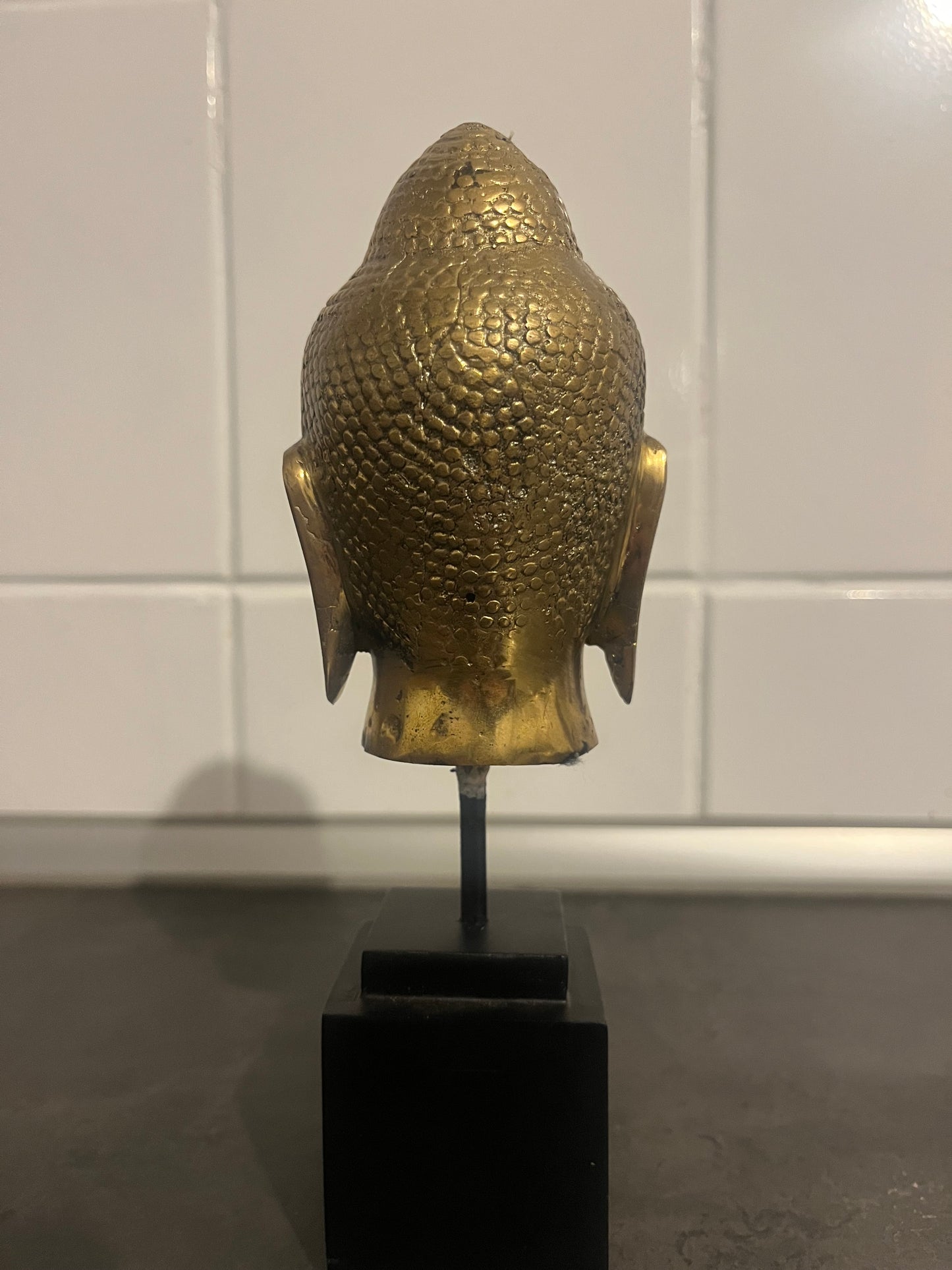 Bronz Buddha Kézzel Készített Polírozott