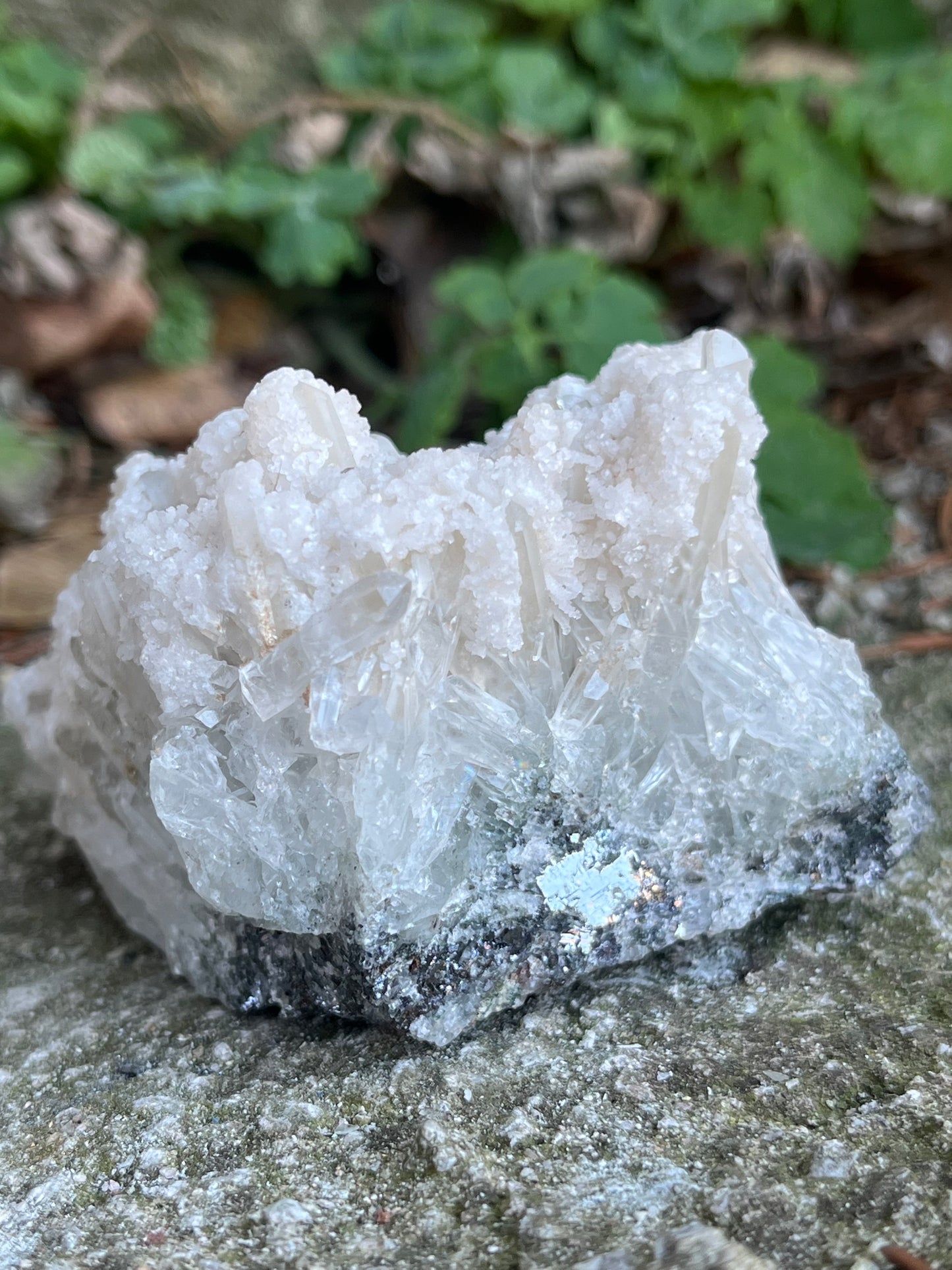Lézer Kvarc Mátrix Galenit Ágyon Dolomittel