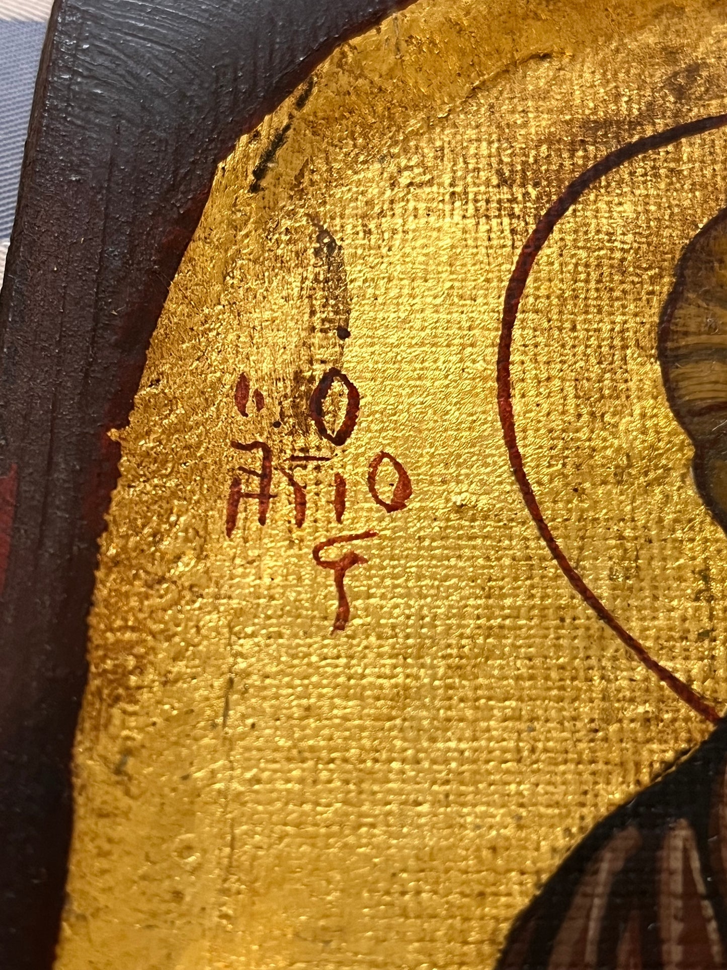 Bizánci Szent Pál Aranyozott Ikon 20. század