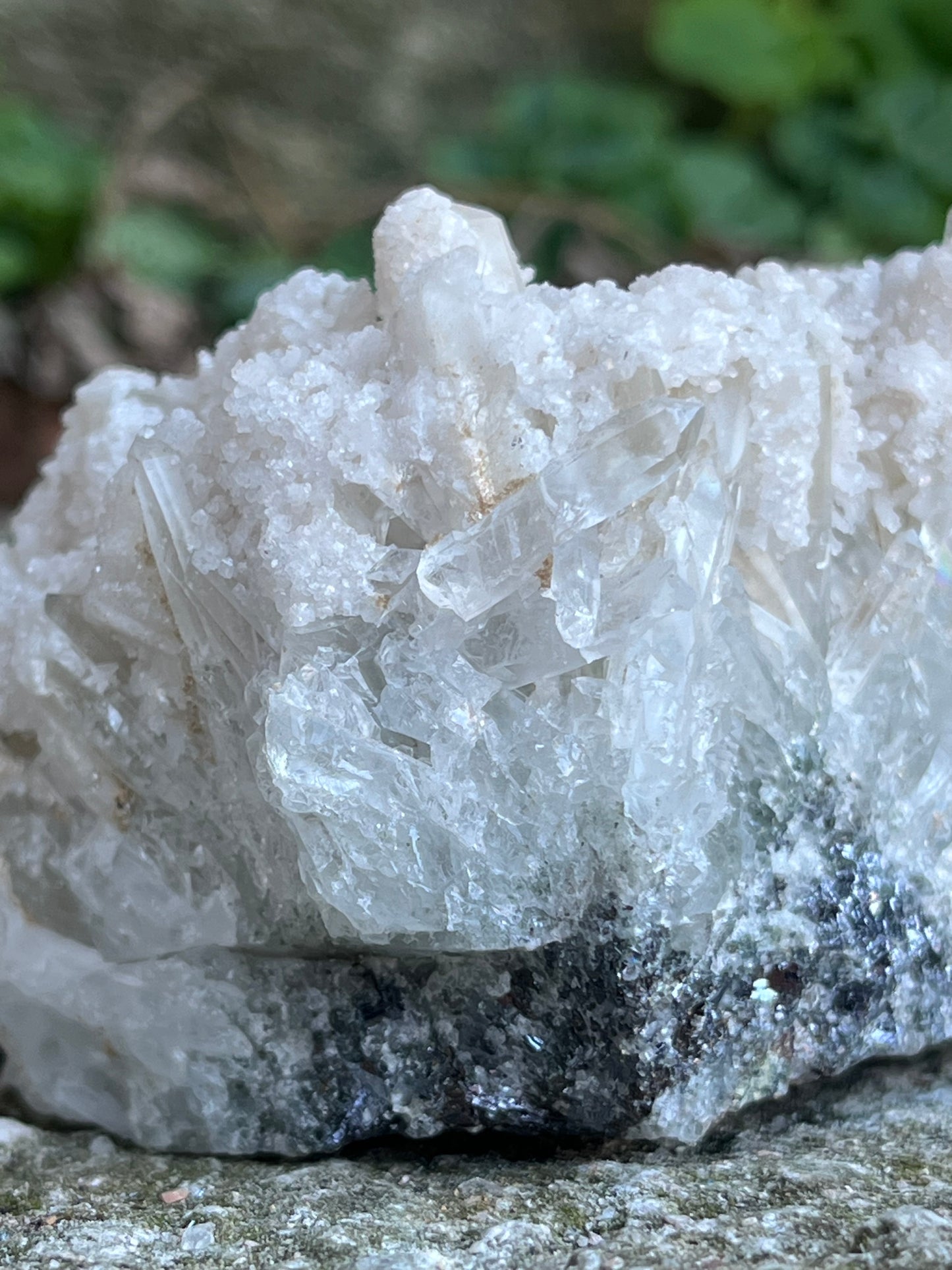Lézer Kvarc Mátrix Galenit Ágyon Dolomittel