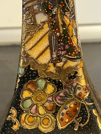 Satsuma-Stílusú Porcelán Váza 20. század Kína